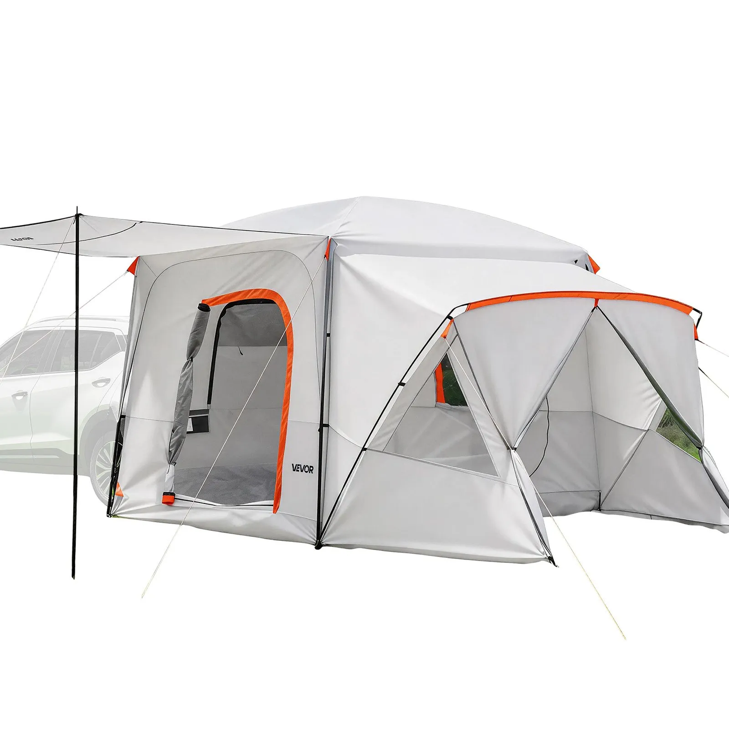 VEVOR SUV Camping Tent F/5-9 Person, 13x10FT 3-Season SUV Tailgate Tent w/Ventilated Windows,-$280