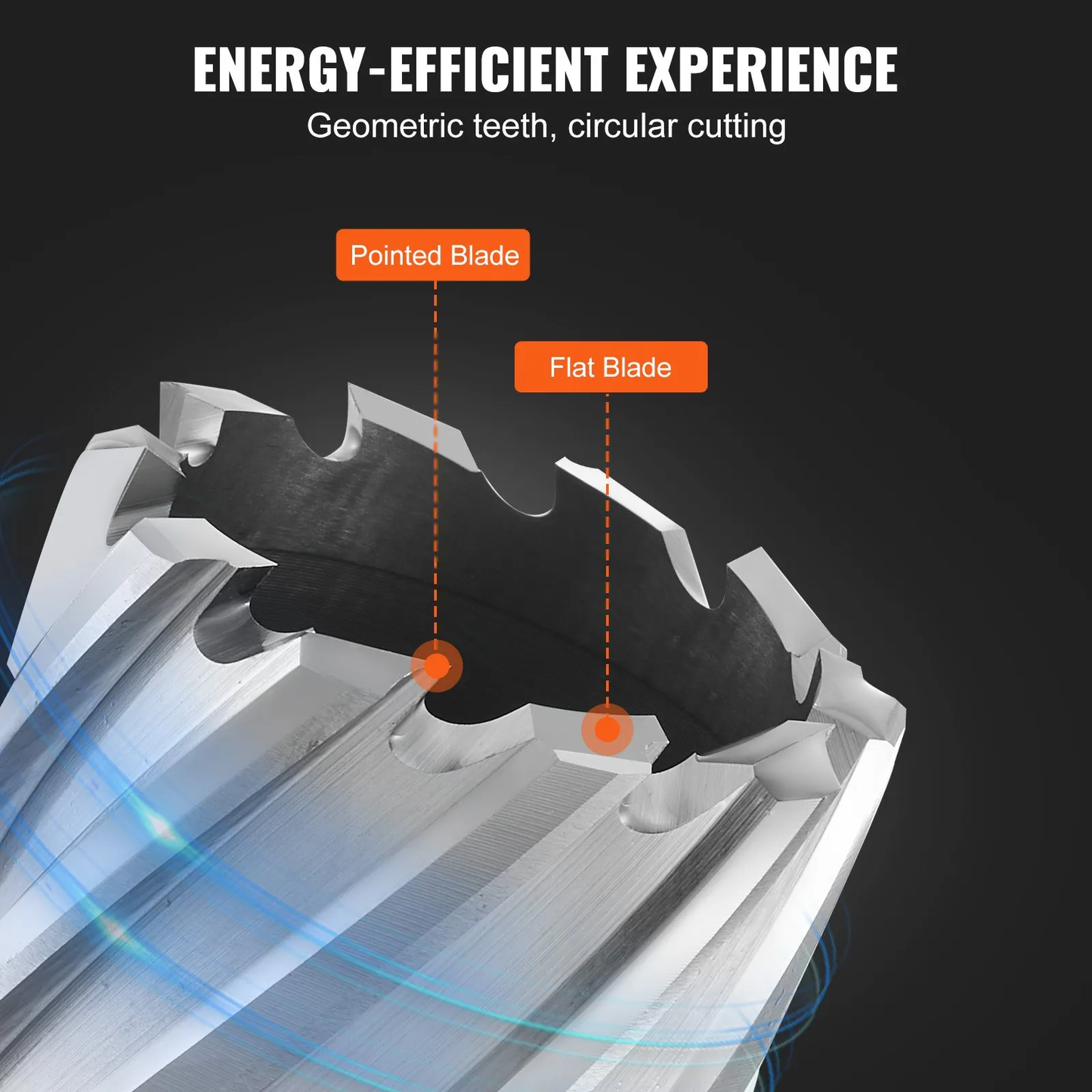 VEVOR Annular Cutter Set, 6 pcs Weldon Shank Mag Drill Bits, 1" Cutting Depth, 1/2" to 1-1/16" Cutting Diameter,-$85