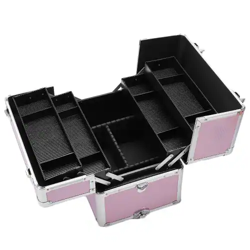 BNIB-Winado - 3 in 1 Makeup Case Rolling Trolley Cosmetic Travel Organizer with Key Wheels Suitcase,-$80