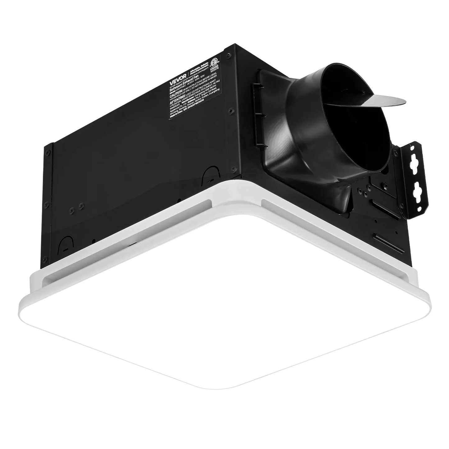 VEVOR Bathroom Exhaust Fan with LED Light, 80 CFM 4000K Bathroom Vent, 1.5 Sones Low-Noise,-$50