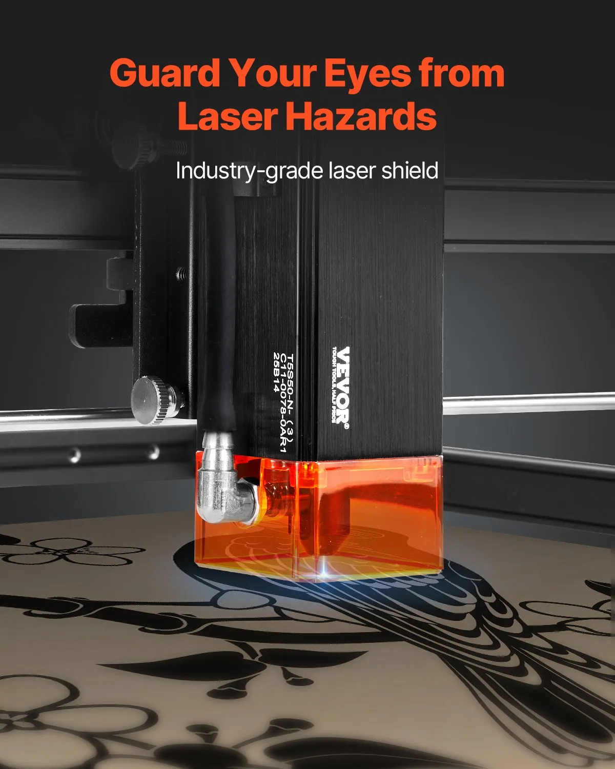 VEVOR Laser Engraver, 5W Output, Laser Engraving Cutter Machine, 14.9 x 15.7 in/38 x 40 cm Working Area,-$180
