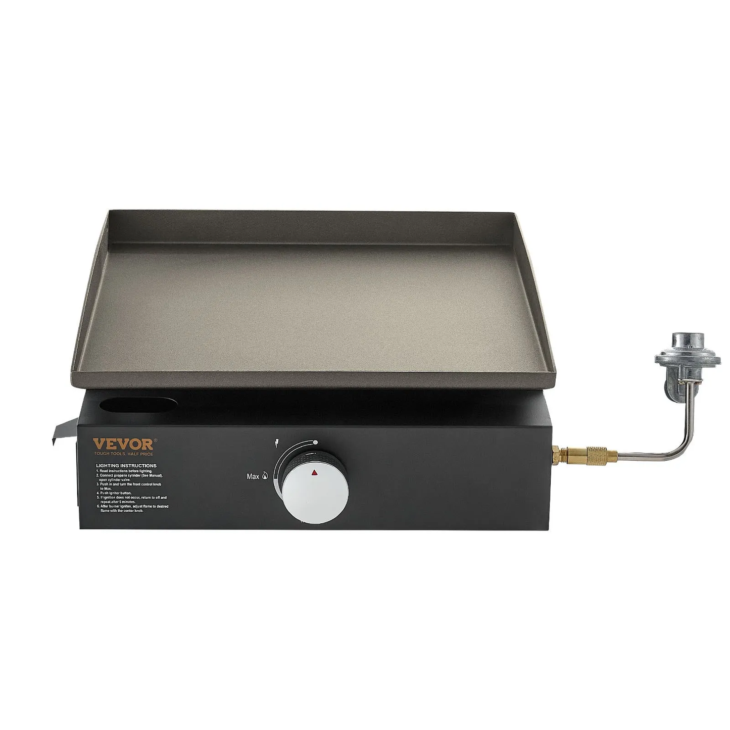 VEVOR Commercial Griddle, 16.9" Heavy Duty Manual Flat Top Griddle, Countertop Gas Grill,-$80