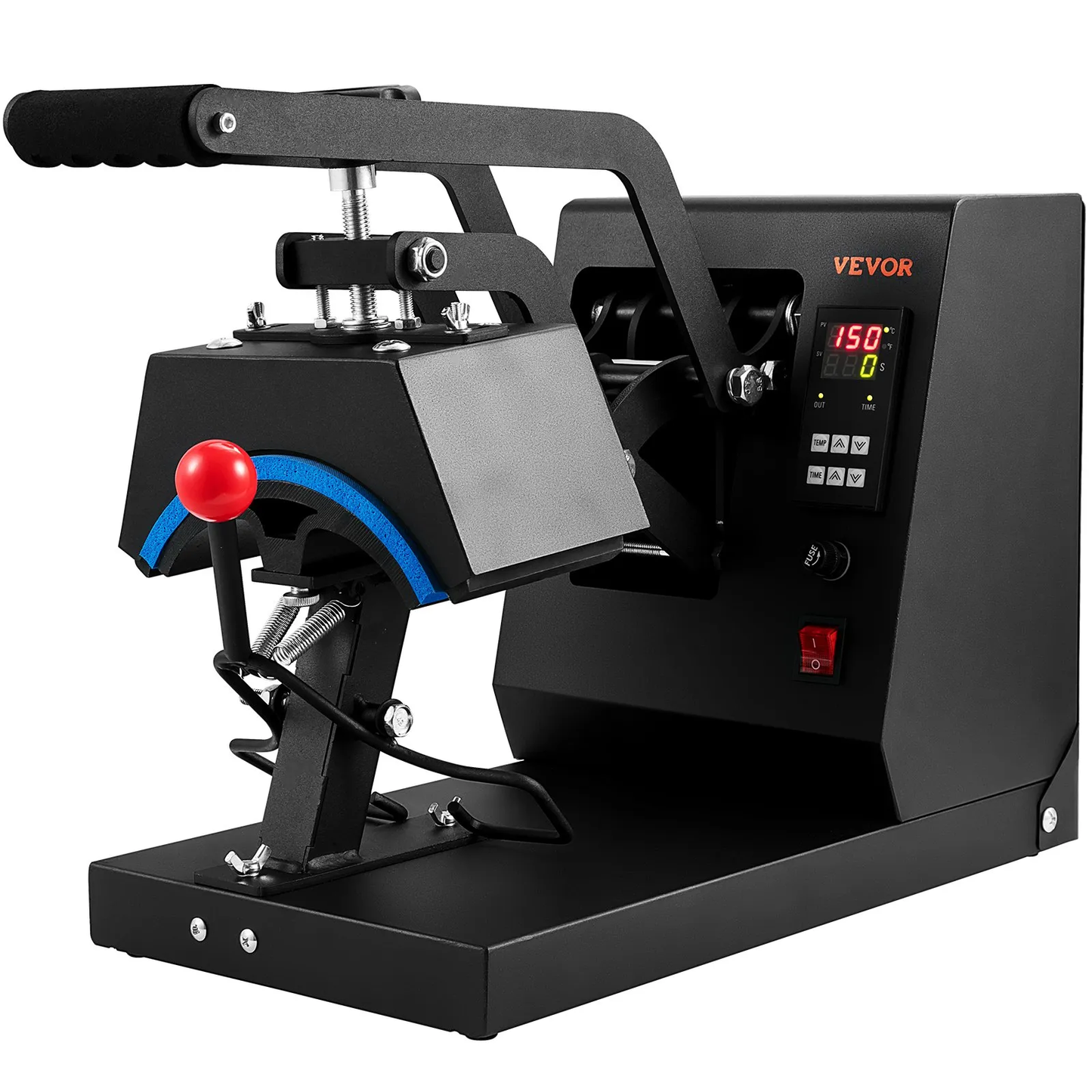 VEVOR Hat Heat Press, 4-in-1 Cap Heat Press Machine, 6 x 3in Clamshell Sublimation Transfer,-$120