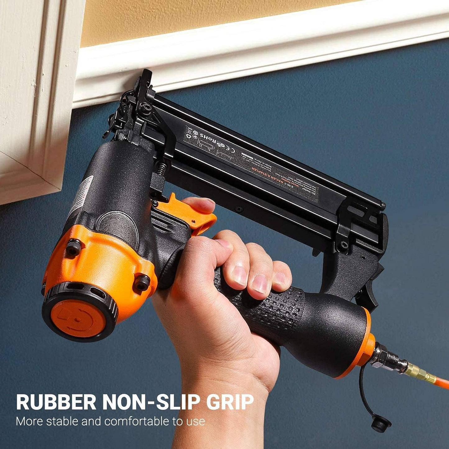 Brand New Power Tools Air Brad Nail Gun，360 Degree Adjustable Exhaust -$ 30