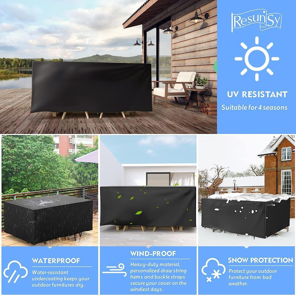 Brand New Patio Furniture Covers, 126 x 63 x 29 inch Waterproof Patio Cover, Durable Outdoor