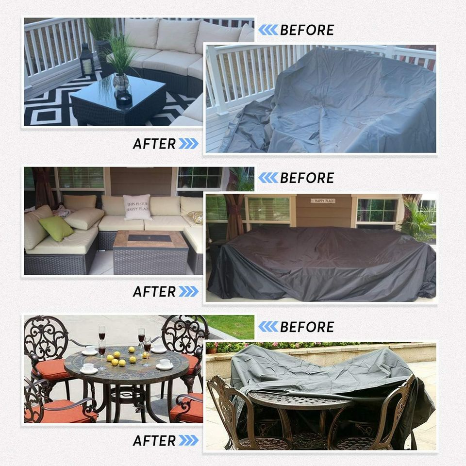 Brand New Patio Furniture Covers, 126 x 63 x 29 inch Waterproof Patio Cover, Durable Outdoor
