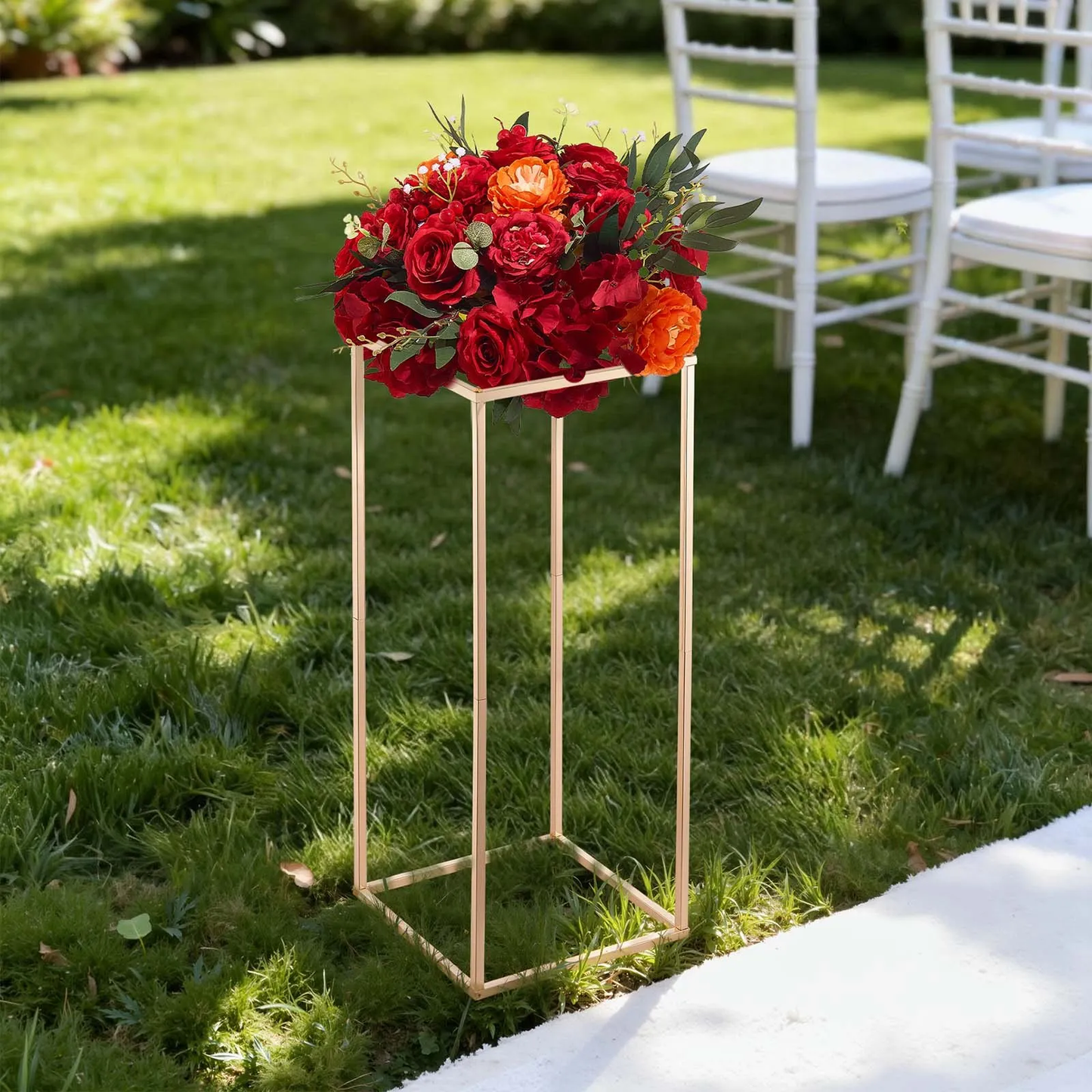 VEVOR Wedding Flower Stand, 10PCS 23.62-inch Column Flower Stand, Floral Stands,-$75