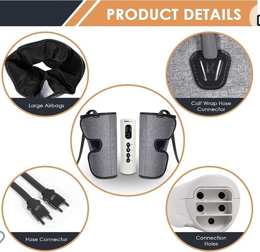 Brand New SHINE WELL Leg Compression Massager for Lower Leg, Foot and Arm Cycles,-$40