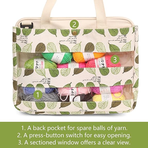 Brand New Knitting Tote Yarn storage bag -$15