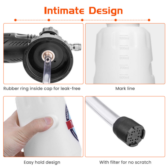 Brand New MATCC Foam Cannon III with 1/4'' Quick Connector Wide Neck Bottle(0.22gal),-$35