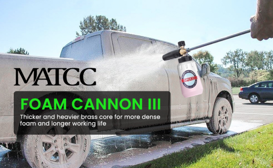 Brand New MATCC Foam Cannon III with 1/4'' Quick Connector Wide Neck Bottle(0.22gal),-$35