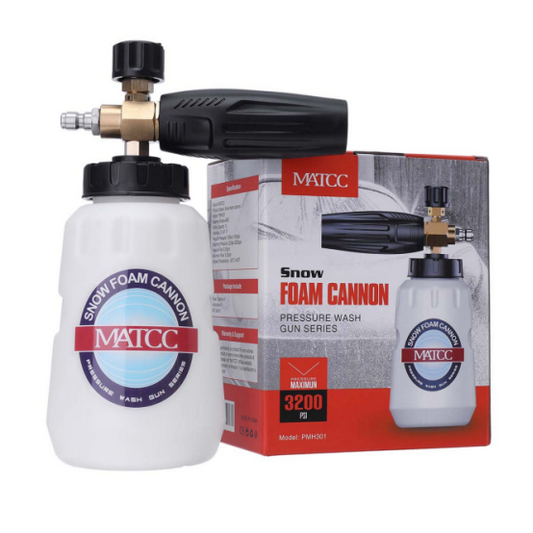 Brand New MATCC Foam Cannon III with 1/4'' Quick Connector Wide Neck Bottle(0.22gal),-$35