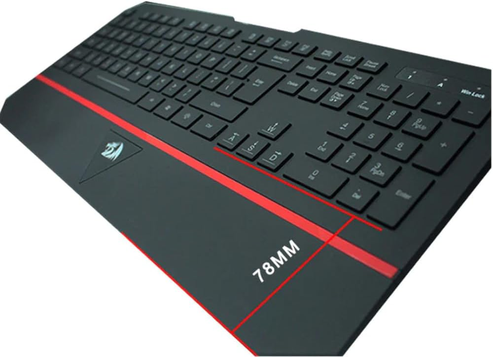 Brand New-Redragon K502 RGB Gaming Keyboard RGB LED Backlit .Wrist Rest (RGB backlit)
