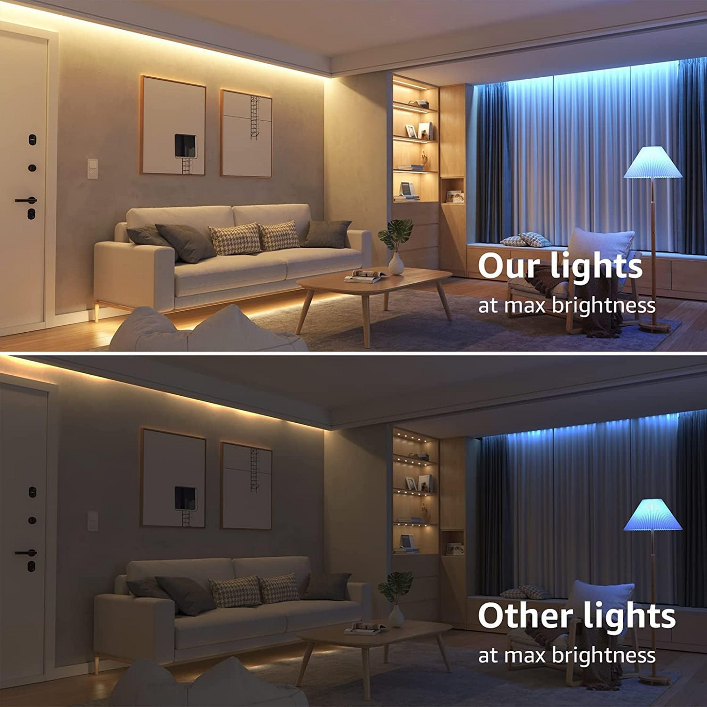 Brand New-LED Lights, 32.8ft Dimmable RGB LED Light Strips, 20 Colors Changing Light Strip with Remote Control, 10M*2,-$20