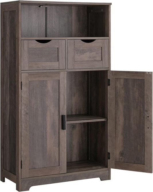 BNIB-Storage Cabinet w/2 Drawers,2 Doors & Adjustable Shelf, F/Living Room,Bedroom,Kitchen,Bathroom