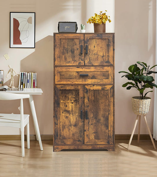 BNIB-Storage Cabinet w/4 doors ,1 drawer, Adjustable Shelf, F/Living Room,Bedroom,Kitchen,Bathroom