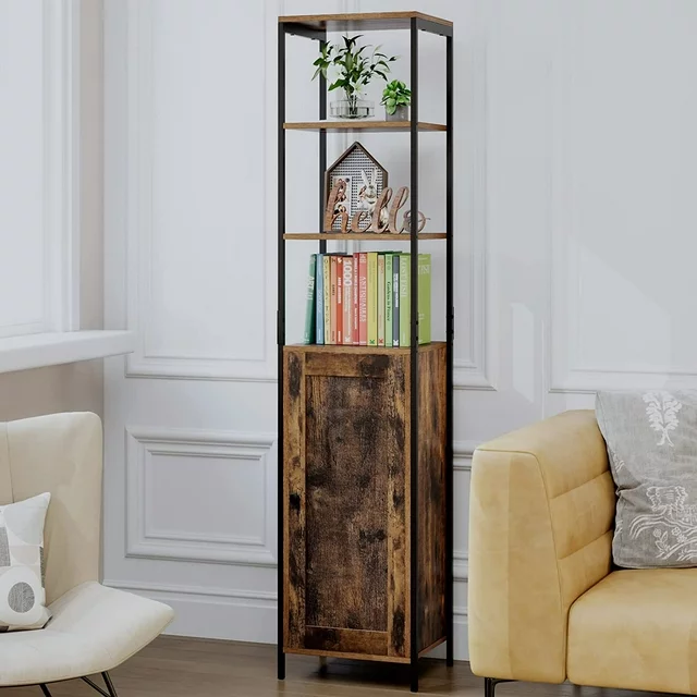 Brand New Tall Slim Cabinet Linen Tower, 5-tier Free Standing Storage Shelf Organizer Unit, -$70 each