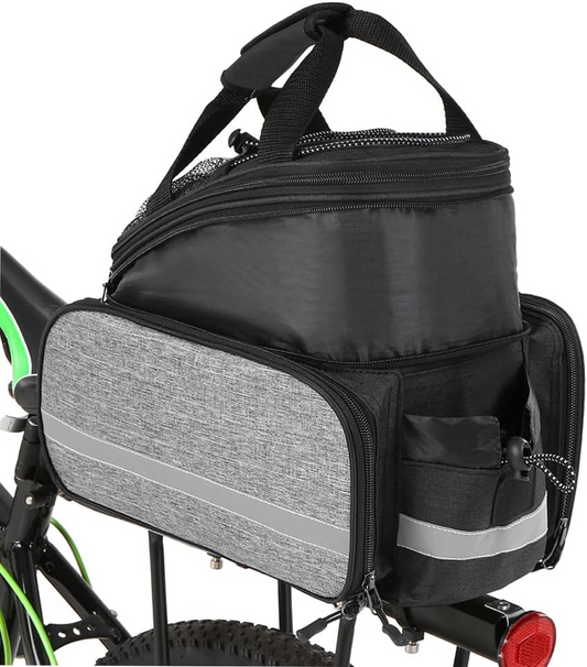 Brand New-Bike Pannier, Bicycle Rear Seat Bag Multifunction Expandable Waterproof