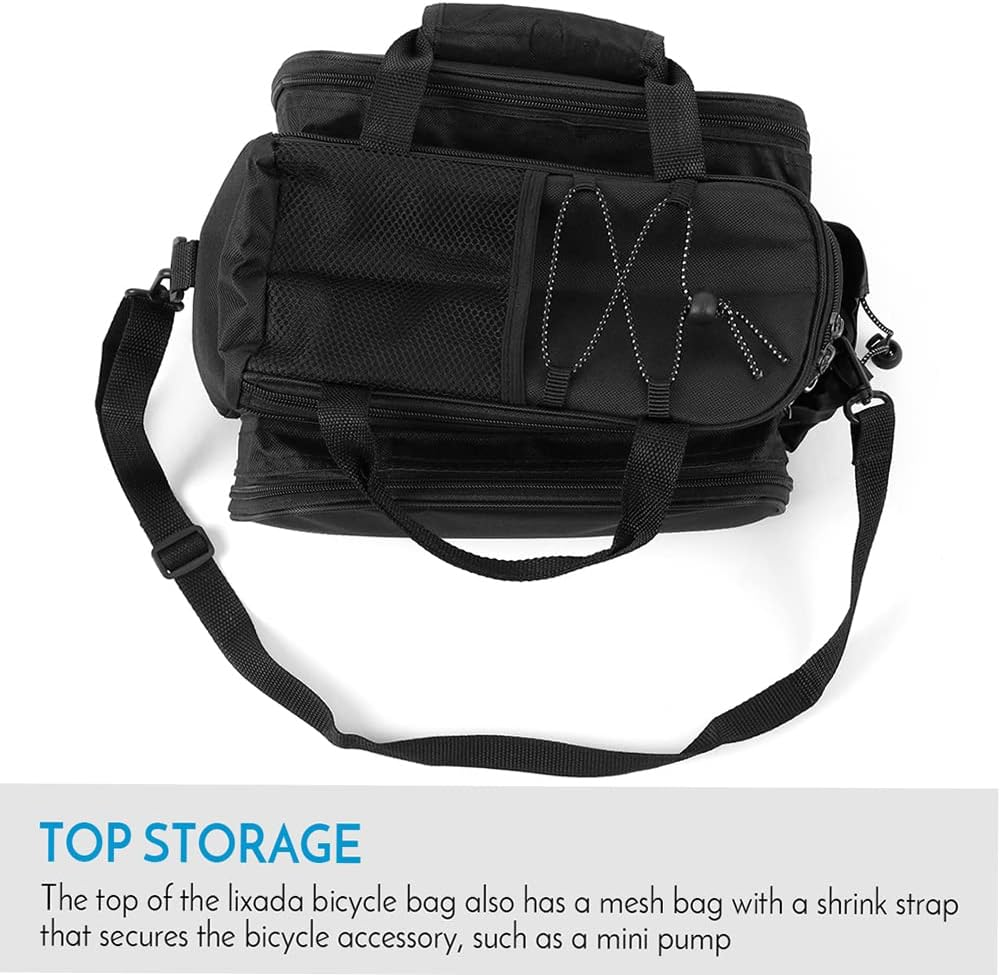 Brand New-Bike Pannier, Bicycle Rear Seat Bag Multifunction Expandable Waterproof