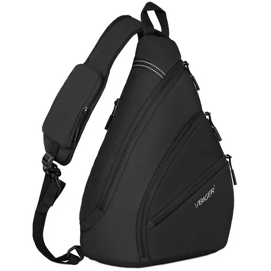 Brand New Vbiger Sling Bag Chest Shoulder Backpack Crossbody Bag with RFID Blocking Pocket, Black , -$25