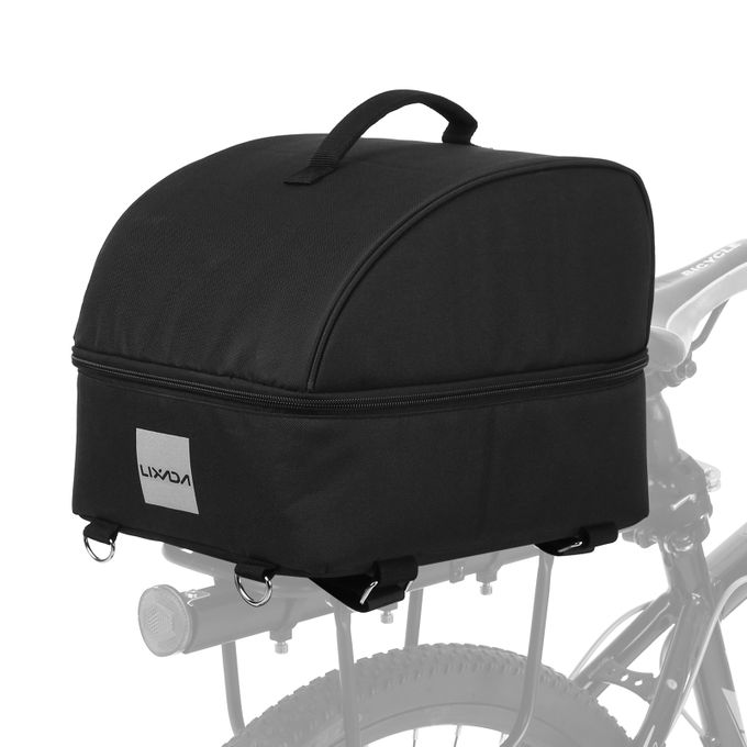 Brand New-Lixada Insulated Bike Cooler Bag Zippered Food Delivery Bag（Black）
