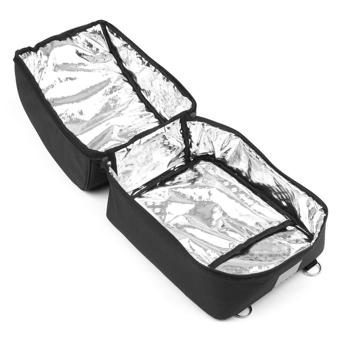 Brand New-Lixada Insulated Bike Cooler Bag Zippered Food Delivery Bag（Black）