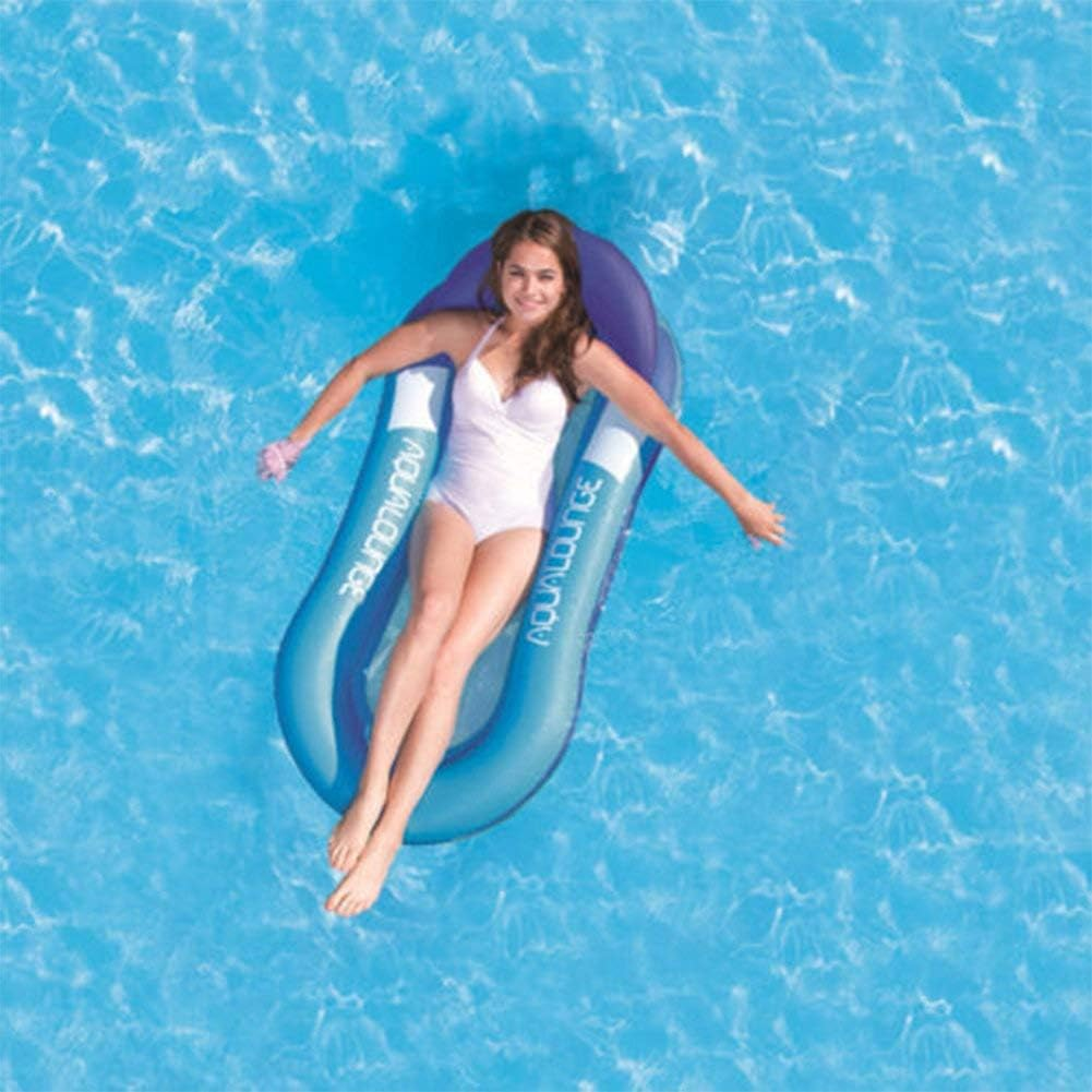BNIB-Beach Bed,Water Hammock, Bathing Hammock With Head Support, Inflatable Swimming Pool Mattress,-$30