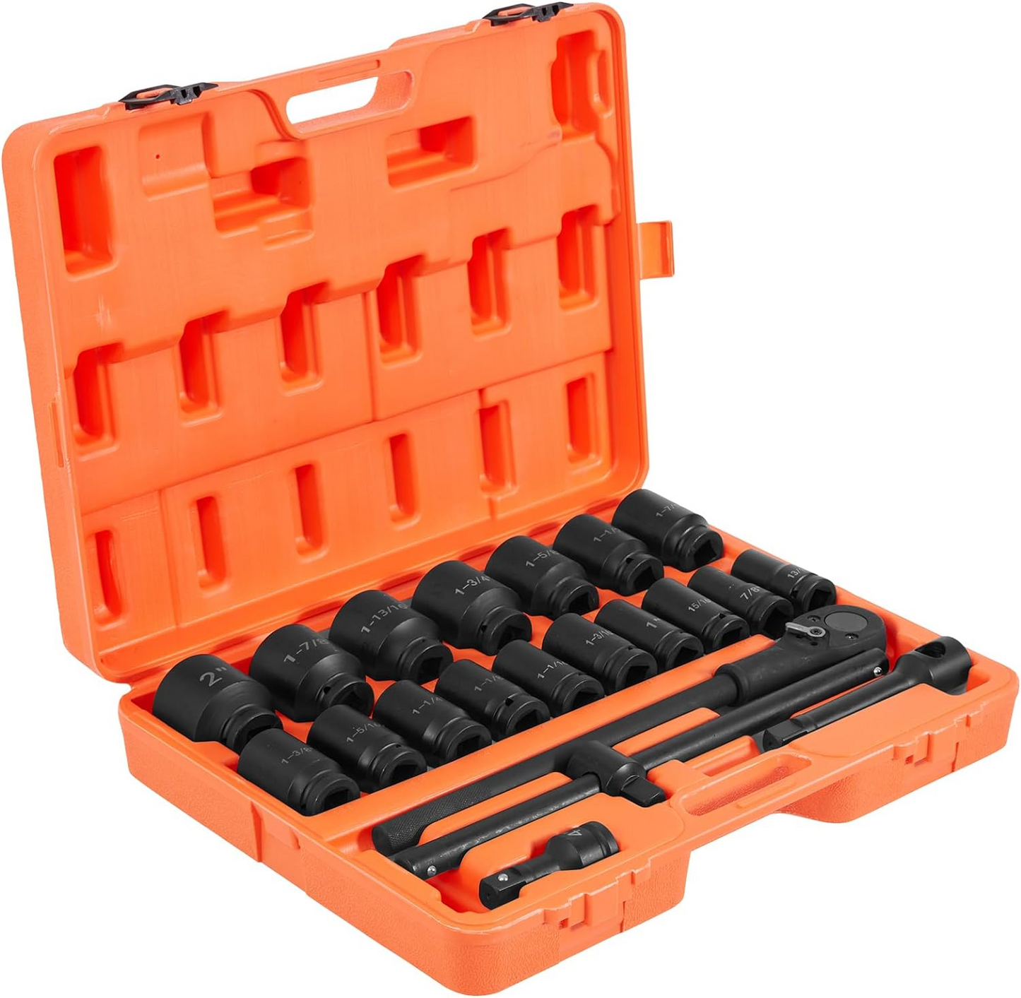BNIB-VEVOR Impact Socket Set 3/4 In 22 Piece Standard Impact Sockets, Impact Standard SAE Sizes 13/16 In to 2 In