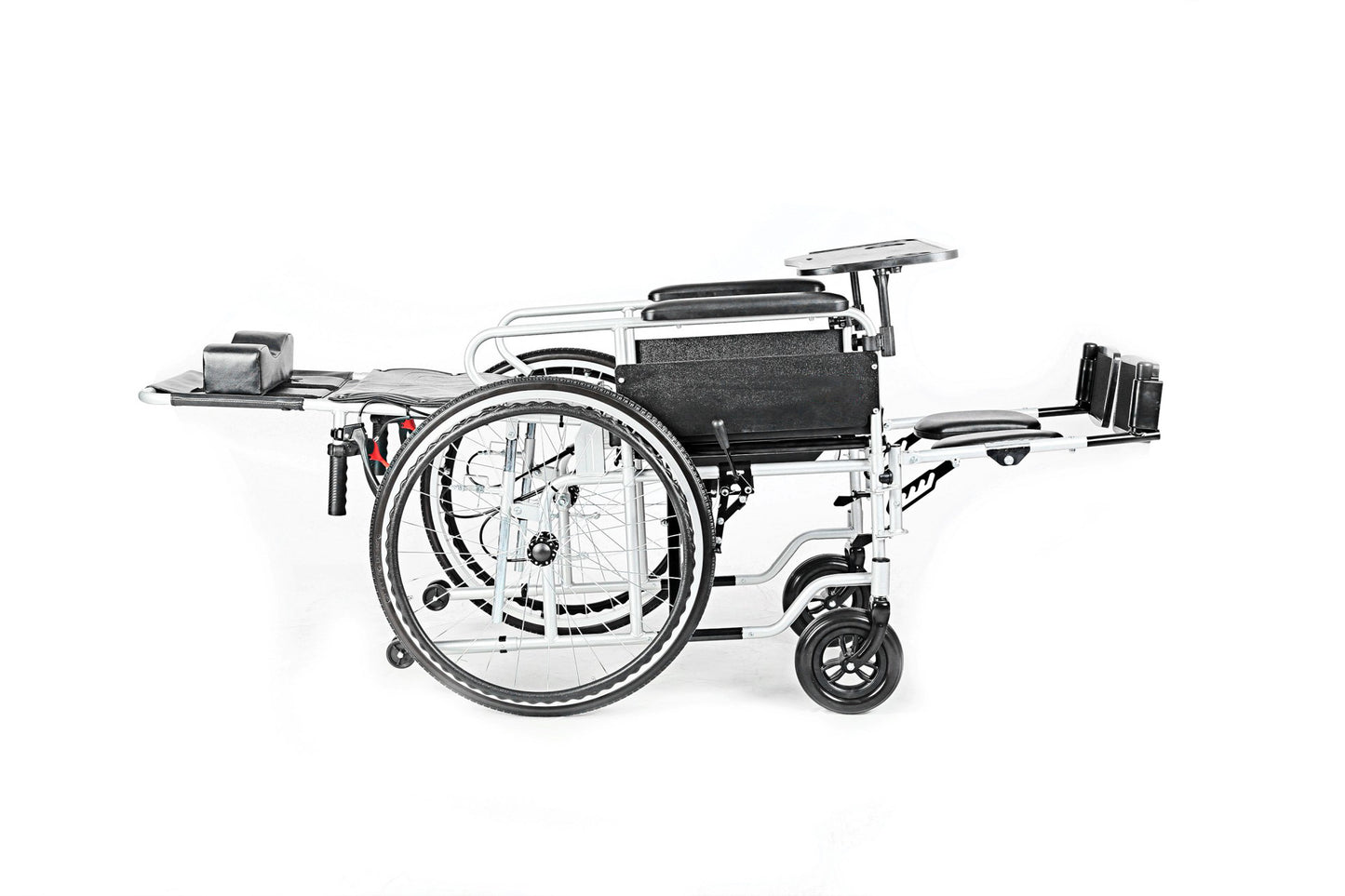 Brand new Reclining Foldable Manual Mobility Chair with Dining Table & Elevating Leg Rests for Seniors,-$300