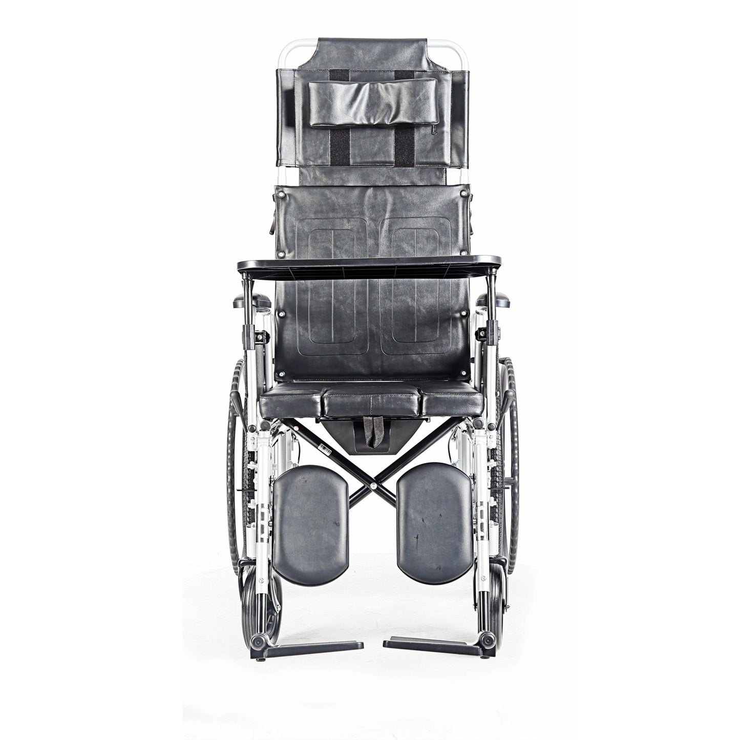 Brand new Reclining Foldable Manual Mobility Chair with Dining Table & Elevating Leg Rests for Seniors,-$300