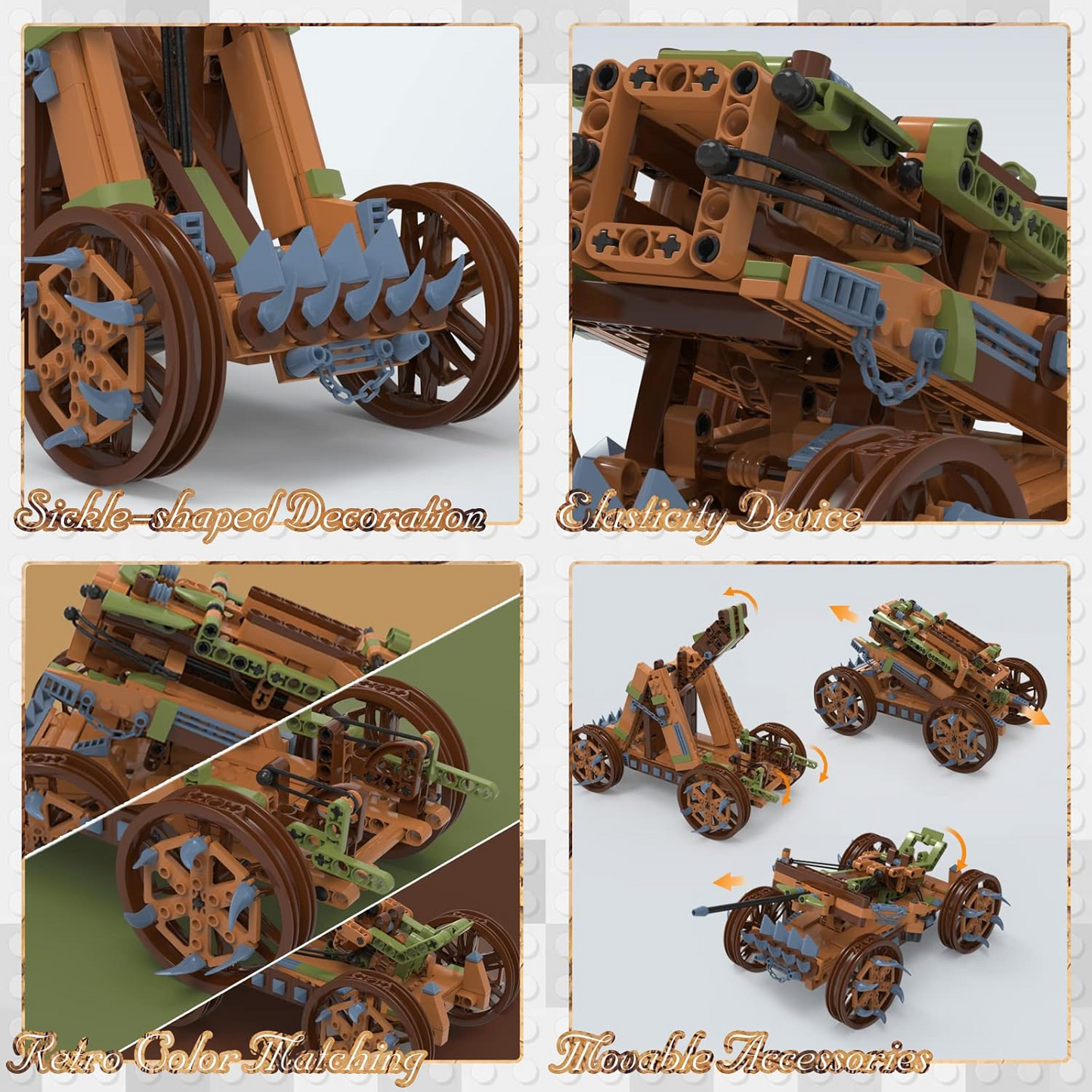 BNIB- Medieval Model Building Block Toys for Boy Adult, 3 in 1 Block Toys