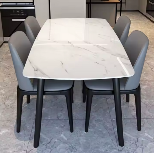 BNIB-Modern Sintered Stone Dining Table,Rectangle,Scratch Resistant & Easy to Clean,Table Only