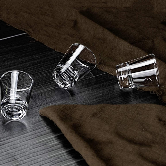 BNIB Shot Glass, Plain Shot Glasses Perfect For Whiskey,1.7oz Round mug,$15 for two sets (12pcs)