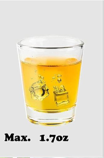 BNIB Shot Glass, Plain Shot Glasses Perfect For Whiskey,1.7oz Round mug,$15 for two sets (12pcs)