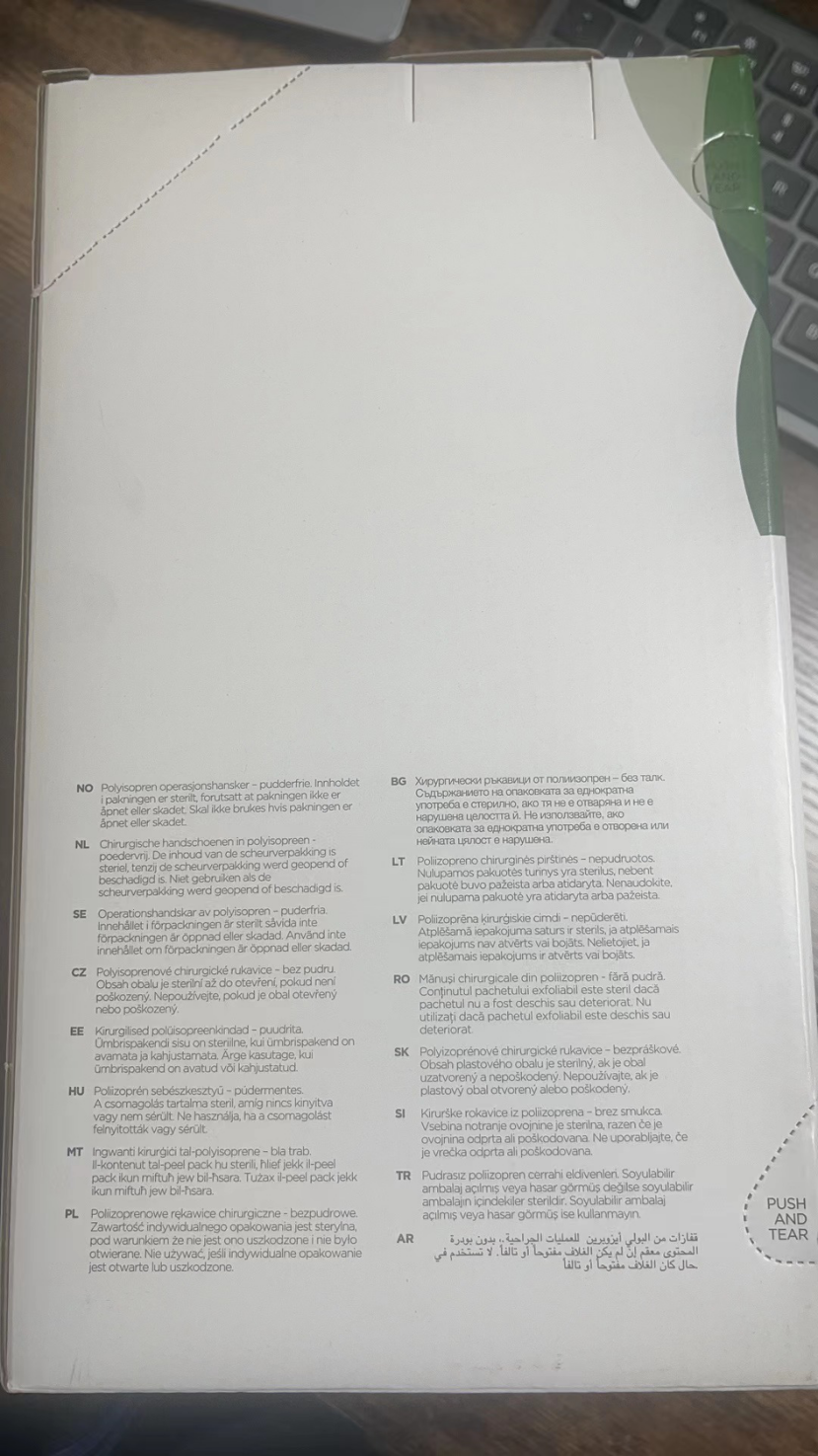 BNIB- Clearance sale,gloves, Non - Latex , and non-sterile, (200 pairs),-$20/CTN