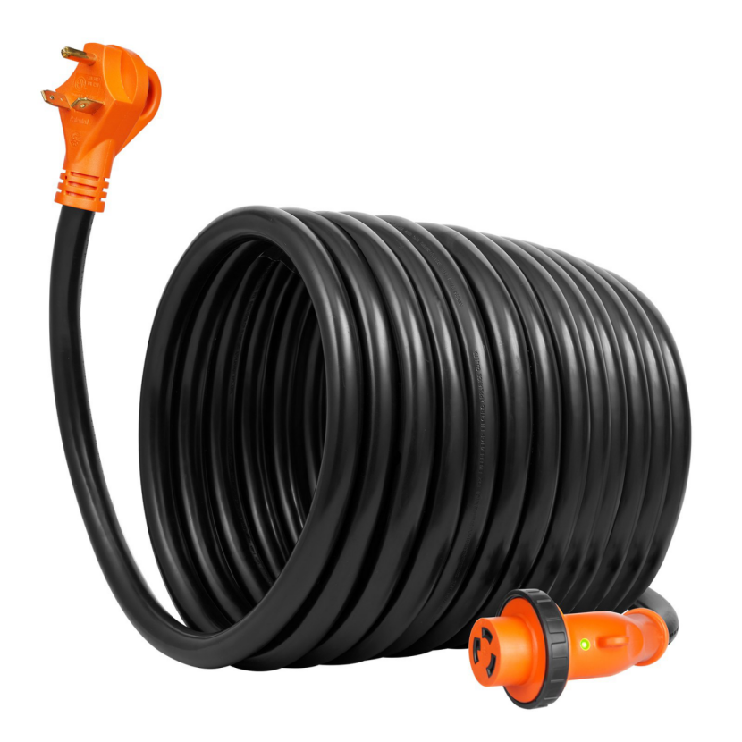 BNIB-VEVOR 50 Feet RV Power Cord, 30 Amp, Heavy Duty STW 3*10AWG Generator Cord,-$90