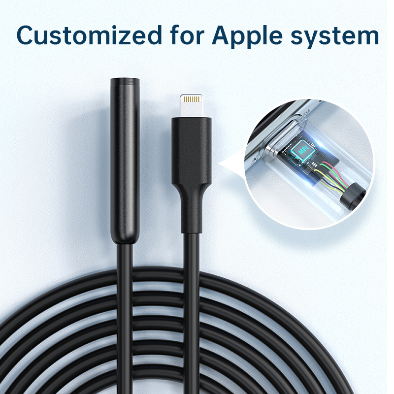 BNIB-Endoscope Camera with Light,1920P HD Borescope with 8 LED Lights, IP67 Waterproof 16.5FT (5M),-$25