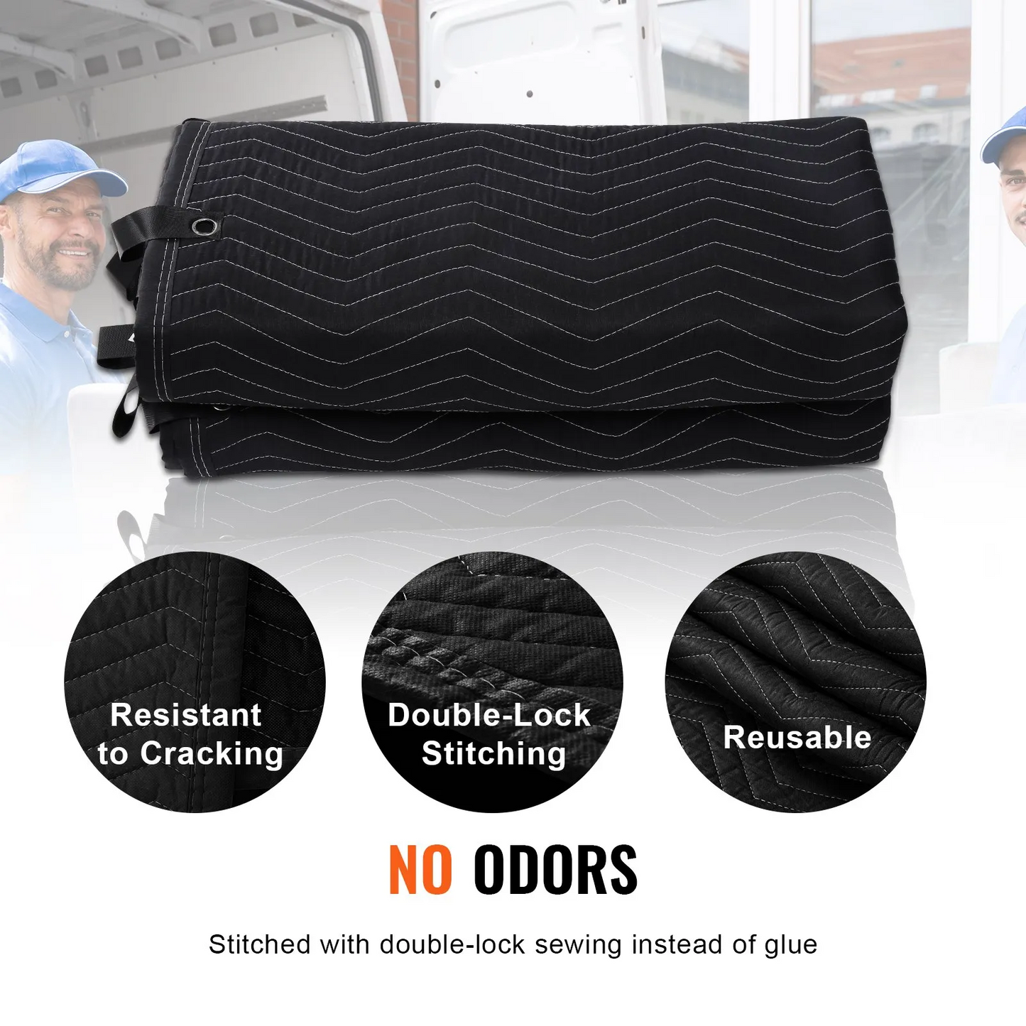 VEVOR Sound Dampening Blanket, 96" x 80", Extra Large Studio Grommeted Soundproof Blanket, -$35
