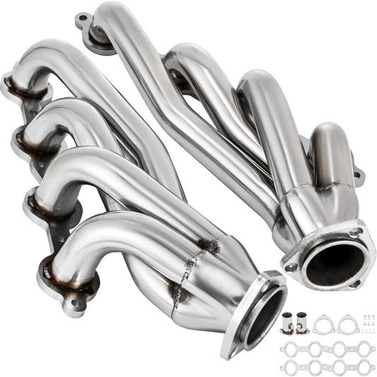 VEVOR Exhaust Header Set 1 5/8" Exhaust Turbo Headers, Stainless Steel Exhaust Manifold Headers-$85