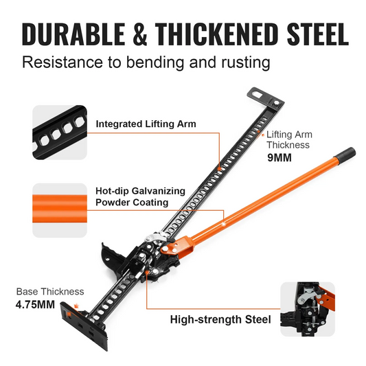 VEVOR High Lift Farm Jack, 48" Utility Farm Jack, 7000 lbs Capacity Ratcheting Off Road Utility Jack, -$70