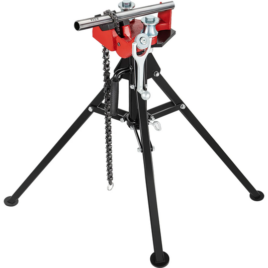 VEVOR Tripod Pipe Chain Vise, 1/8"-5" Pipe Capacity with Portable Folding Steel Legs, 36.4 inch Length, -$110