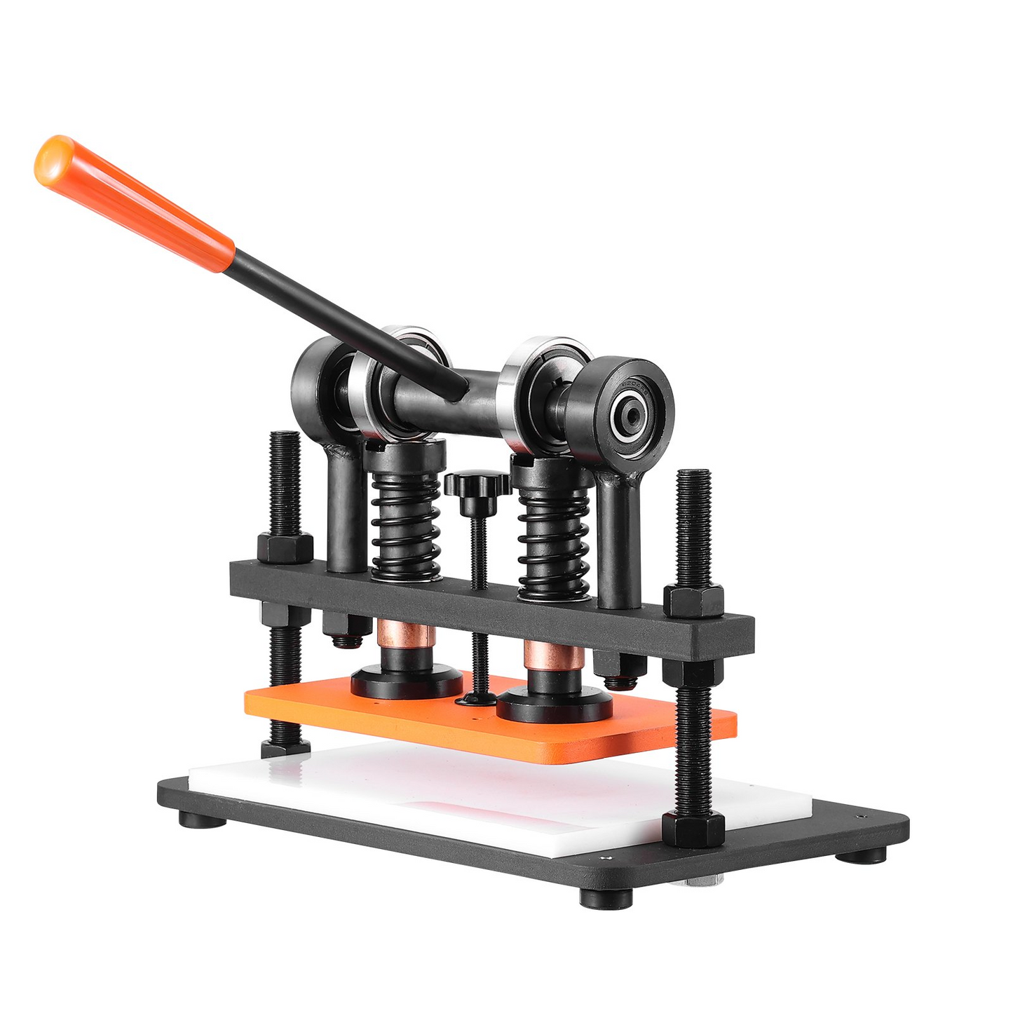 VEVOR Leather Cutting Machine, 10.2 x 5.9 in Embossing Plate Manual Die Cutter, 0.47 in Pressure Stroke
