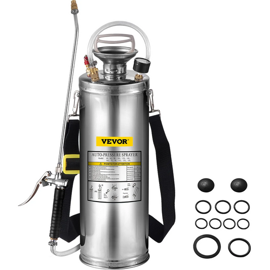 VEVOR 3Gal Stainless Steel Sprayer, Set with 20” Wand& Handle& 3FT Reinforced Hose,-$70