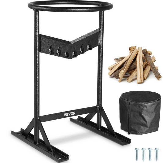 VEVOR Wood Splitter, XL Log Splitter for 8.6" Dia. Wood, Sharp "V" Shaped Finger-safety Firewood Cutter