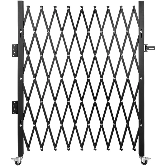 VEVOR Single Folding Security Gate, 75"W x 50"H Folding Door Gate, Steel Accordion Security Gate,-$120