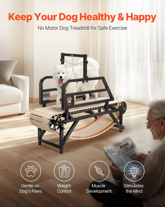 VEVOR Dog Treadmill for Medium Dogs up to 220 lbs Indoor Pet Running Machine,-$400