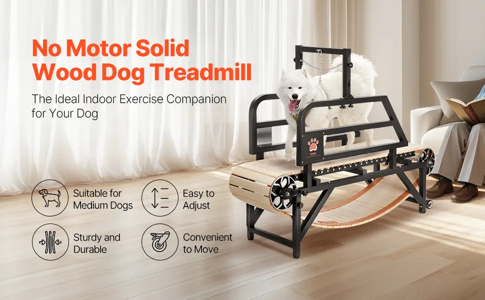 VEVOR Dog Treadmill for Medium Dogs up to 220 lbs Indoor Pet Running Machine,-$400