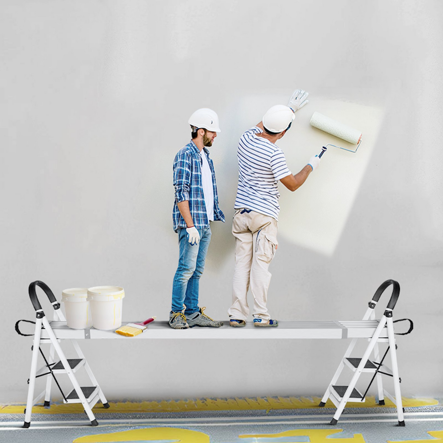 VEVOR Telescoping Aluminum Work Plank, 6-9 Feet 500lbs Capacity, 12.5 inch Width Aluminum Scaffold Plank,-$145