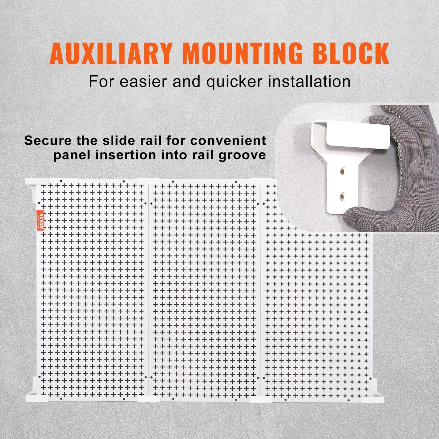 VEVOR Pegboard Wall Organizer 48" x 32", 495LBS Loading Garage Metal Pegboard Organizer Wall Mount,-$85