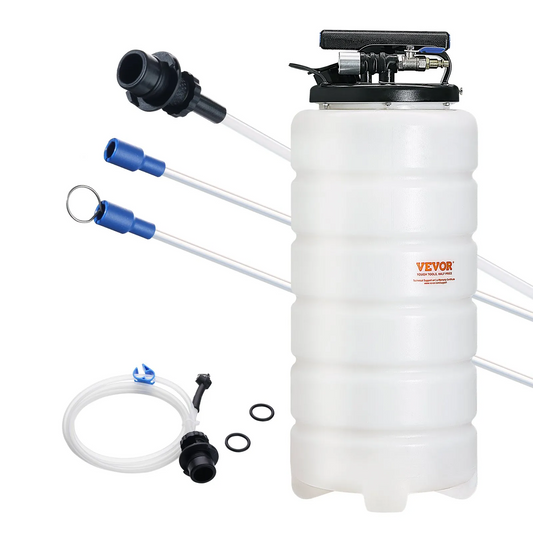 VEVOR Fluid Extractor, 4 Gallons (15 Liters), Pneumatic/Manual Oil Changer Vacuum Fluid Extractor W Dipstick,-$55